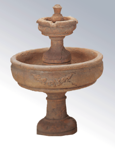 Rosa Two Tier Cast Stone Outdoor Garden Fountains Fountain Tuscan